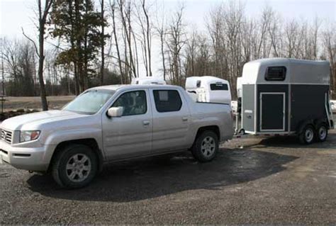 Can you tow a horse trailer with a Honda Ridgeline?