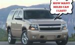 How far can a Tahoe go on empty?