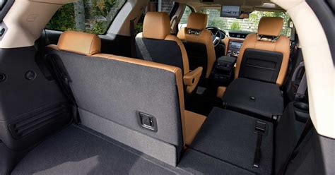 How much cargo space behind second row Tahoe?