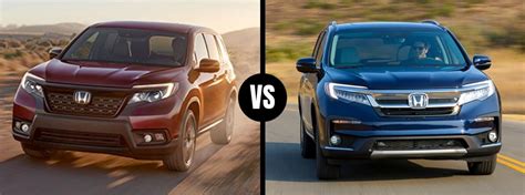 How much longer is a Honda Pilot than a Honda Passport?