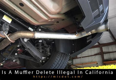 Is a turbo muffler delete illegal?